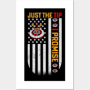 Just The Tip Funny Darts Player Posters and Art
